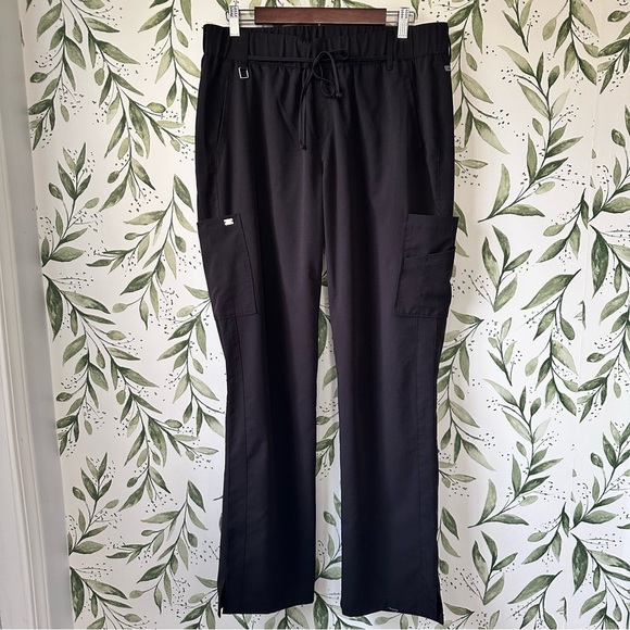 Grey's Anatomy Women’s Olivia Cargo Scrub Pants. Black. Large Tall. - Picture 1 of 8